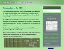 Tablet Screenshot of internationalstandardbible.com